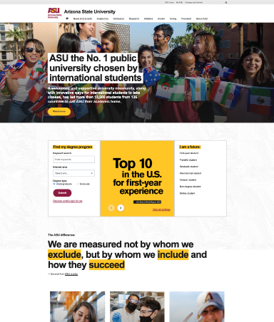 screenshot of the website featuring the top 10 ranking